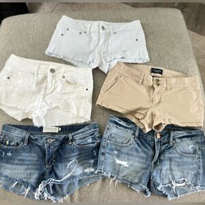 Lot of 5 pairs of size 6 shorts